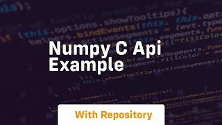numpy c api example