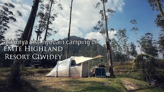 Camping tanpa listrik di eMTe Highland Ciwidey Camping Ground | Family Camp | FPV Camp