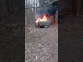 ukraine 06.02.2025. ukrainian operator films his burning truck destroyed by a russian fpv drone.