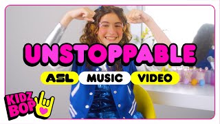 KIDZ BOP Kids - Unstoppable (Official ASL Music Video)