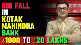 Big Fall In Kotak Mahindra Bank Latest News | best multibagger shares 2024 | Raghav Value Investing