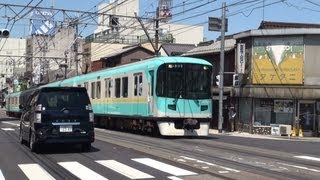 京阪京津線　併用軌道を行く800系電車805-806編成　 2013/05/23