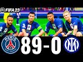 FIFA 23 - MESSI, RONALDO, MBAPPE, NEYMAR, ALL STARS - PSG 89-0 INTER MILAN  - UCL FINAL