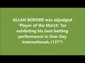 allan border odi best 127* @ scg aus vs wi 1st final benson u0026 hedges world series 1985