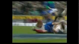 Austin Healey clever kick creates try vs France 2001