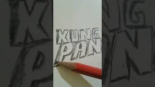 How to draw kung fu panda 😳 #shorts #art #drawing #panda #ytshorts #trending #unique #viral #artist