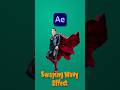 Tutorial Wave Warp effect in After Effects   #tutorial  #motiondesign #aftereffects