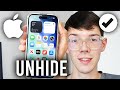 iOS 26: How To Unhide Hidden Apps