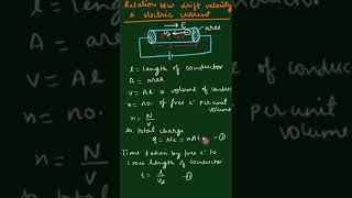 14 Relation bw drift velocity and current