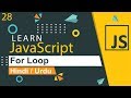 JavaScript For Loop Tutorial in Hindi / Urdu