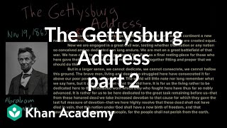 The Gettysburg Address part 2
