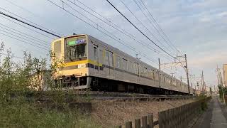 【栃木県で見る鉄道】東武南宇都宮駅付近_朝日に向かって進む東武宇都宮線