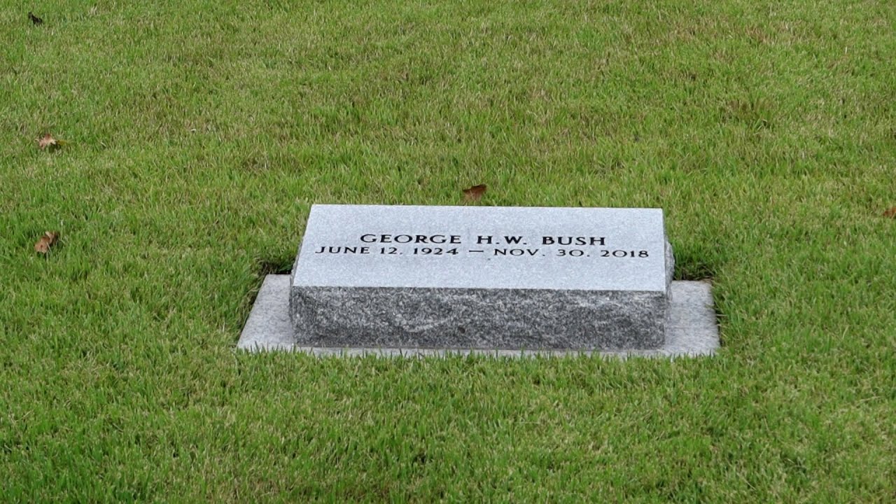 The Grave Of George H.W. Bush - YouTube