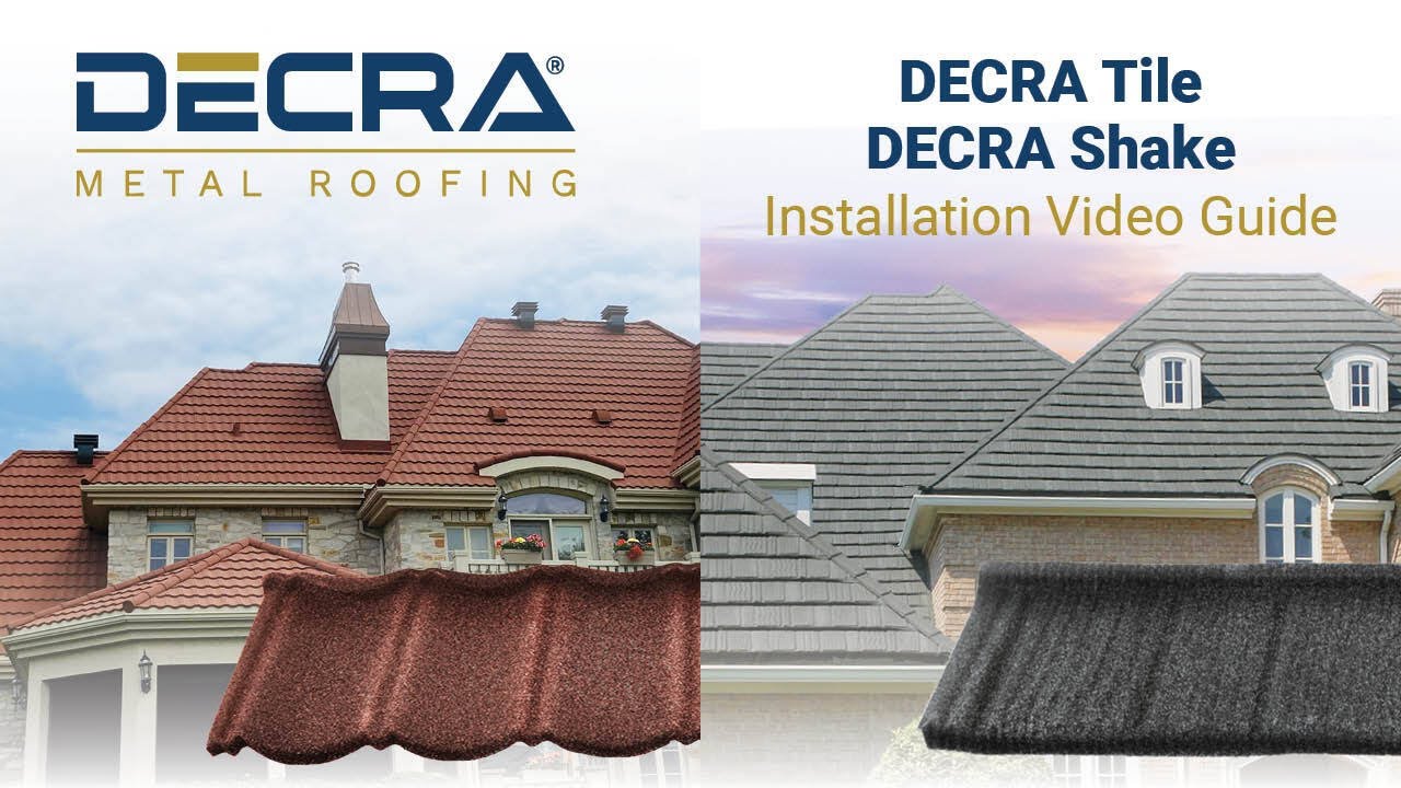 How To Install DECRA Metal Roofing | DECRA Tile And DECRA Shake - YouTube