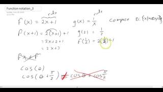 Reviewing function notation part 3 compositions