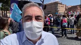 Gasparri - Sono alla Marcia per la Vita qui a Roma (22.05.21)