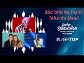 JESC 2018: My top 20 {After the Show}