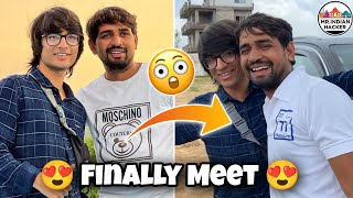 Finally Sourav Joshi vlogs Meet Mr Indian Hacker 😱😍 || #souravjoshivlogs #mrindianhacker