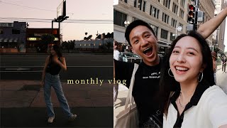 MONTHLY VLOG｜回加州🌴、充滿朋友的一集、開箱媽媽寄來的臺灣包裹📦