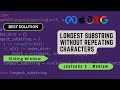 Longest Substring Without Repeating Characters | Sliding Window | Python | LeetCode 3