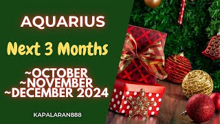 WOW! EXCITING YEAR END! ♒️ AQUARIUS LAST 3 MONTHS OF 2024 - OCTOBER NOVEMBER DECEMBER 2024