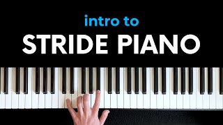 Intro to STRIDE PIANO (solo jazz piano)