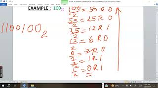 Convert Decimal to Binary {Long Division Method}