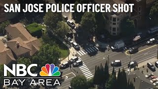 San Jose police officer injured in shooting