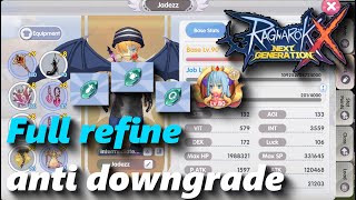 Full refinement video with protection stones | rox | Ragnarok X: Next Generation