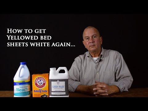 How to get yellowed bed sheets white again... How to get yellowed bed sheets white again...