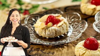 Gluten-free Greek Christmas Cookies (Almond & Cherry Amygdalota)