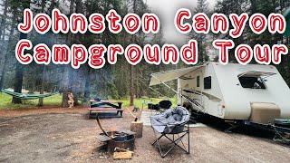 Johnston Canyon //Banff National Park//Campground Tour #camping