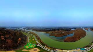 Rzeszów - Wisłok through aerial photography reveals hidden patterns and beauty