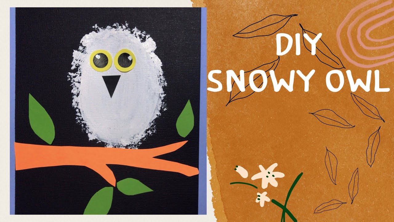 How To Draw Snowy Owl | DIY Snowy Owl | Art For Kids - YouTube