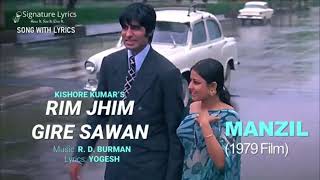 Rimjhim Gire Saawan | Manzil (1979) | Kishore Kumar | Amitabh Bachchan, Moushumi Chatterjee