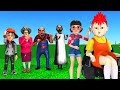 Scary Teacher 3D vs Squid Game: Trying Cut Miss T' Hair 5 Times Challenge Nick vs Granny Loser