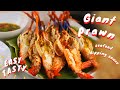 GIANT RIVER PRAWNS and Seafood Dipping Sauce น้ำจิ้มซีฟู้ด