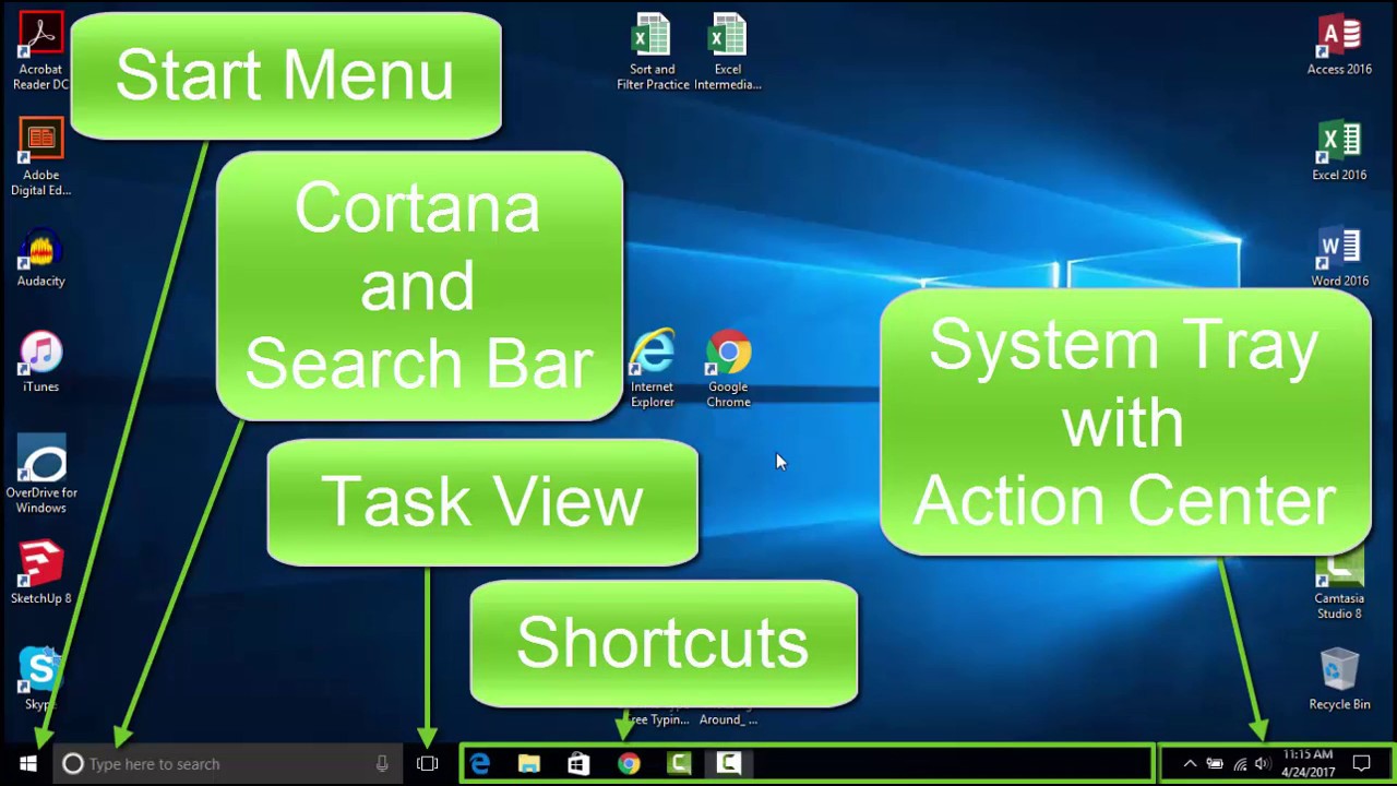 What Are The Parts Of Windows 10 Desktop At Eva Howse Blog
