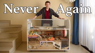 Emptying & Moving My Huge Hamster Cage
