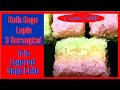 Kuih Sagu Lapis 3 Serangkai (Trio Layered Sagu Cake) yang Lembut, Kenyal, Lemak, Manis. Menyelerakan