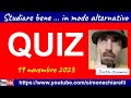 QUIZ IN DIRETTA con Simone Chiarelli - esercitazione di livello medio/difficile (19/11/2023)