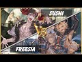 GBVSR Sushi [Avatar Belial] vs. Freesia [Lowain]