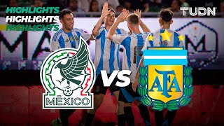 Resumen y goles | México 2-4 Argentina | Amistoso Sub 23 | TUDN