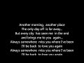 scorpions always somewhere hq scroll lyrics