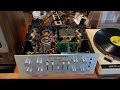 early model marantz 1200 integrated stereo amplifier. opened up demo. nice clean unit