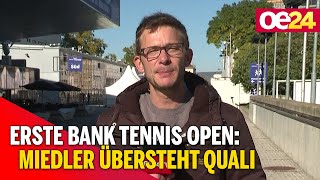 Erste Bank Tennis Open: Miedler übersteht Wien-Quali