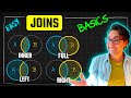 SQL Joins Basics (Visually Explained) | INNER, LEFT, RIGHT, FULL | #SQL Course 8