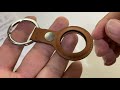 apple airtag leather key ring unboxing