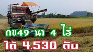 #เคล็ดลับวิธีกำจัดข้าวดีดให้หายไปจากทุ่งนา กข49นา4ไร่ได้4530kg 081-105-0365 , 088-682-3465