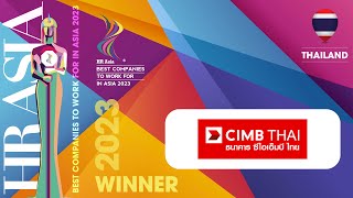 CIMB THAI BANK PUBLIC COMPANY LIMITED - 2023 Thailand HR Asia Best Companies to Work for in